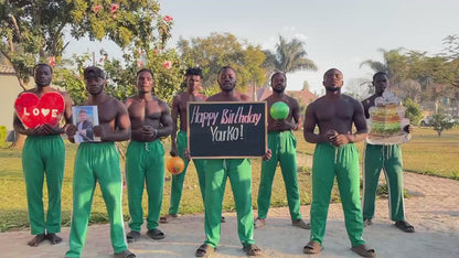 Big guys in green pants